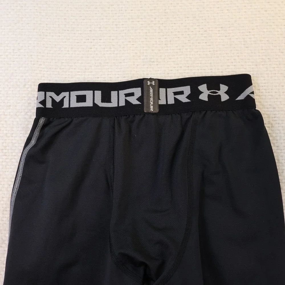 Under Armour Mens S Compression Leggings Black HeatGear Athletic Tights